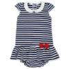 Picture of Rapife Girls Nautical Drop Waist Dress & Pants Set - Navy Blue