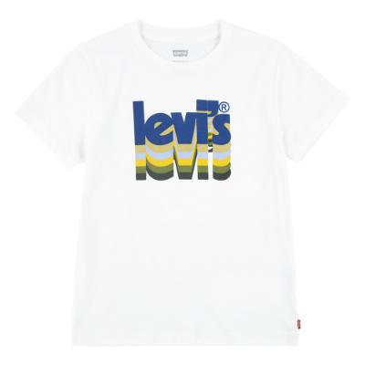 Picture of Levi's Boys Repeat Logo T-shirt - White
