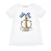 Picture of Monnalisa Girls Nautical T-shirt - White