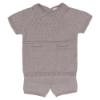 Picture of Wedoble Baby Boy Open Knit Collar Top & Shorts Set - Summer Beige