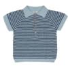 Picture of Wedoble Baby Boy Knit Collar Top & Shorts Set - Summer Indigo