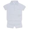 Picture of Wedoble Baby Boy Fine Knit Polo & Shorts Set - Pale Blue 