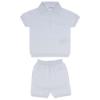 Picture of Wedoble Baby Boy Fine Knit Polo & Shorts Set - Pale Blue 