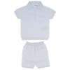 Picture of Wedoble Baby Boy Fine Knit Polo & Shorts Set - Pale Blue 