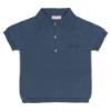 Picture of Wedoble Baby Boy Fine Knit Polo & Shorts Set - Indigo Blue 