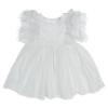 Picture of Deolinda Baby Girls Camomille Broderie & Tulle Ruffle Dress - White 