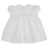 Picture of Sarah Louise Baby Girls Smocked Dress & Bonnet Set - Ivory