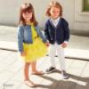 Picture of iDo Boys Knitted Cotton Cardigan - Navy White