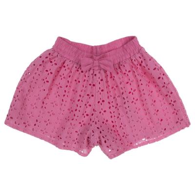 Picture of iDo Girls Broderie Lace Skorts With Front Bow - Fuschia Pink