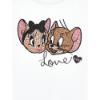 Picture of Monnalisa Girls Crystal Jerry & Cherie T-shirt - White