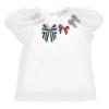 Picture of Monnalisa Bebe Girls Bow T-shirt - White