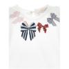 Picture of Monnalisa Bebe Girls Bow T-shirt - White