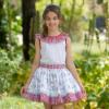 Picture of Abuela Tata Girls Ruffle Top & Seaside Skirt Set  - Red Gingham