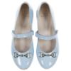 Picture of Panache Girls Snaffle Mary Jane Shoe - Pale Blue Patent