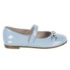 Picture of Panache Girls Snaffle Mary Jane Shoe - Pale Blue Patent
