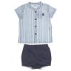 Picture of Rochy Baby Boys Inma Stripe Shirt & Shorts Set - Navy