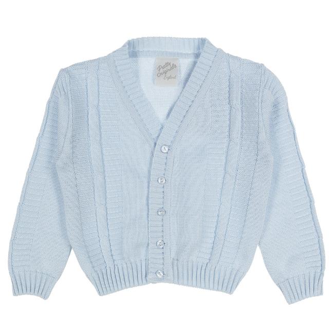 Picture of Pretty Originals Boys Cable Knit Cardigan - Blue