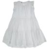 Picture of iDo Junior Girls Broderie Loose Fitting Hi Lo Hem Dress - White