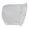 Picture of Sarah Louise Girls Smocked Ruffle Bonnet - White Pink