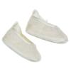 Picture of Sarah Louise Girls Lace Trim Silk Pram Shoes - Ivory 