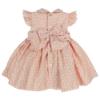 Picture of Miss P Girls Traditional Hand Smocked Ruffle Sleeve Dress - Orange