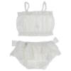 Picture of Jamiks Kids Cassidy Top & Skirted Bow Panties Set  - Ivory