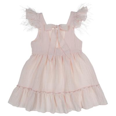 Picture of Jamiks Kids Akali Ruffle Summer Dress  - Apricot Pink 