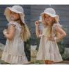 Picture of Jamiks Kids Akali Ruffle Summer Dress  - Apricot Pink 