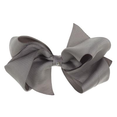 Picture of Bella's Bows 4.5" Grosgrain Lola Bow - Dark Grey