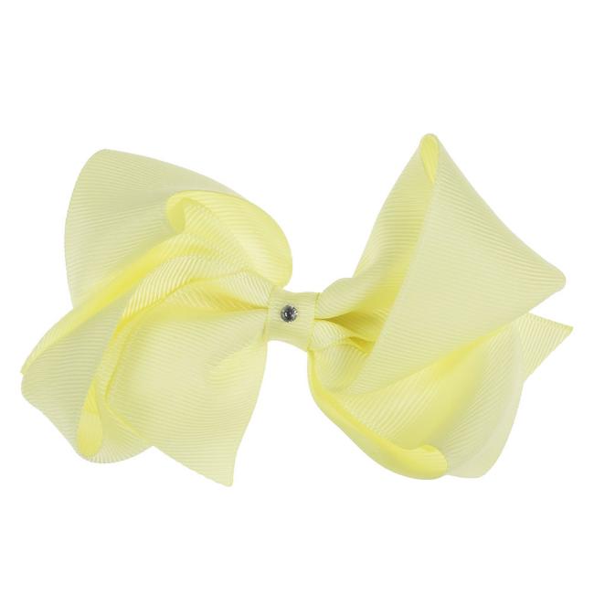 Picture of Bella's Bows 4.5" Grosgrain Lola Bow - Lemon