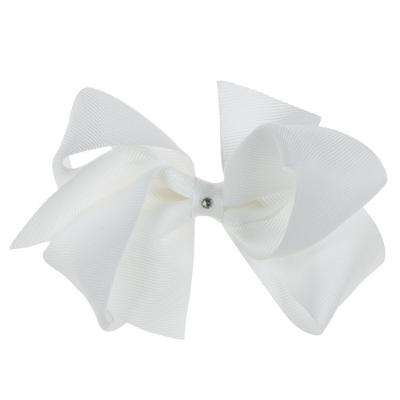 Picture of Bella's Bows 4.5" Grosgrain Lola Bow - White 
