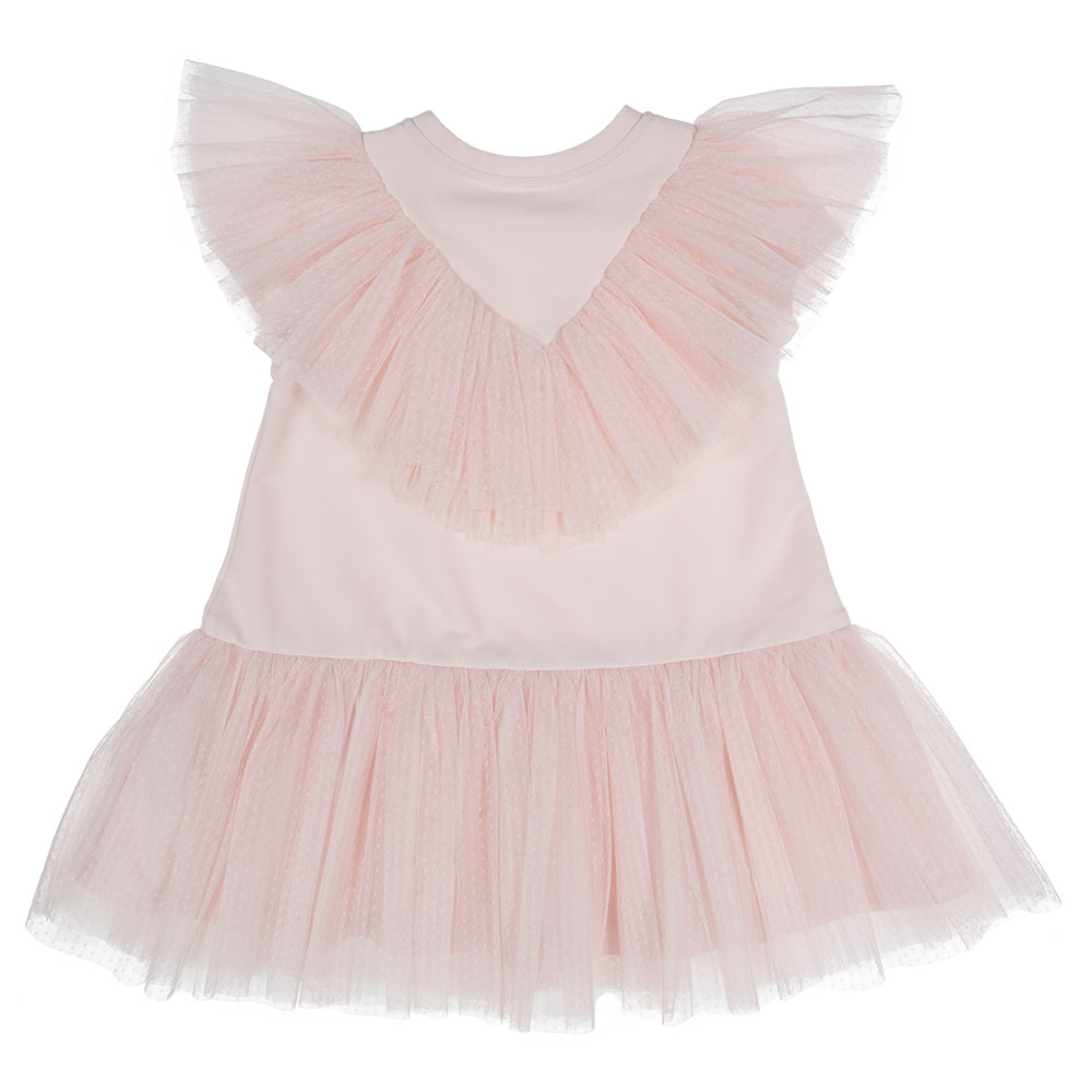 Daga Girls Dash Of Ceremony Lace Tulle Ruffle Dress - Pink. Children's ...