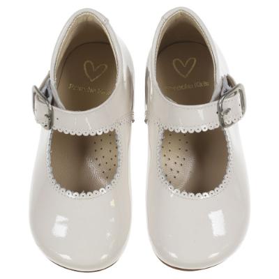 Picture of Panache Baby Girls High Back Shoe - Beach Cream Patent