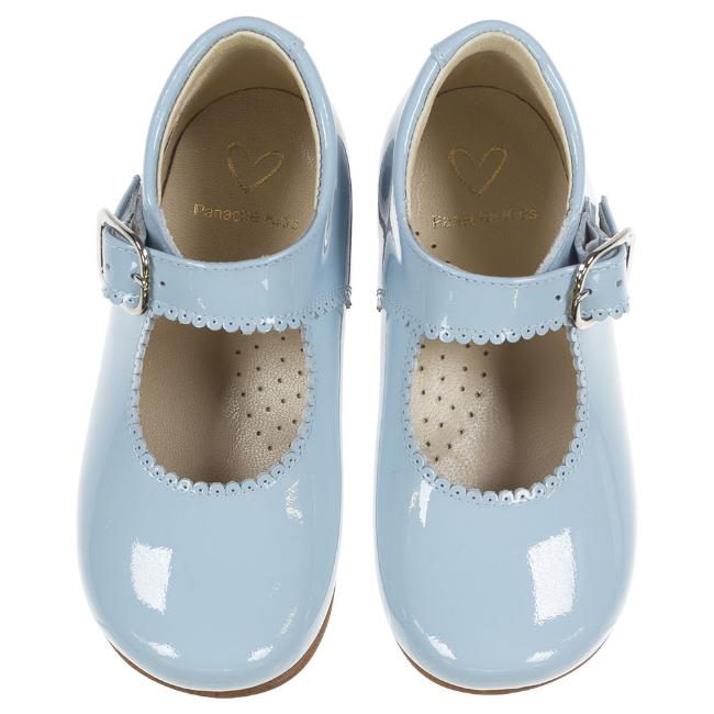 Picture of Panache Baby Girls High Back Shoe - Pale Blue Patent 