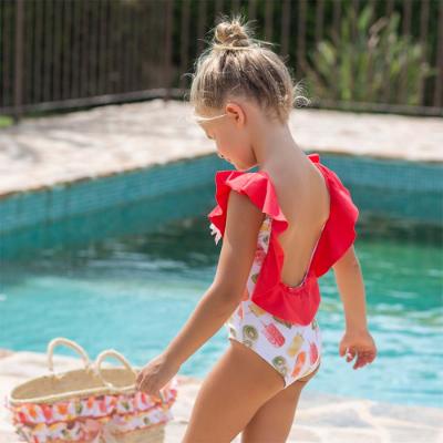 Picture of Rochy Girls Diana Ruffle Swimsuit - Pink Lemon