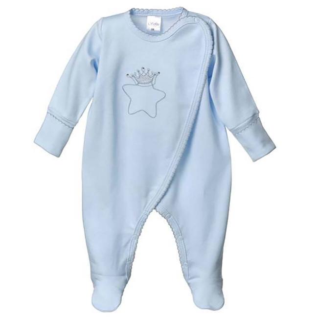 Picture of Sofija Oskar Front Opening Babygrow - Blue