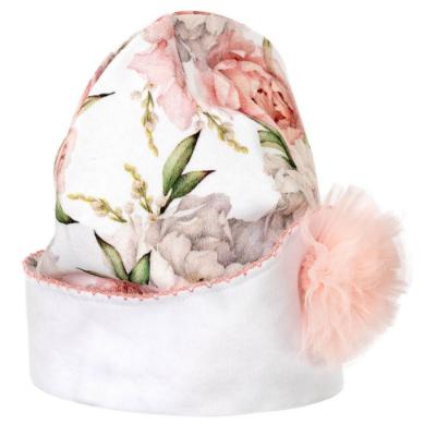 Picture of Sofija Anet Floral Baby Hat - White Pink