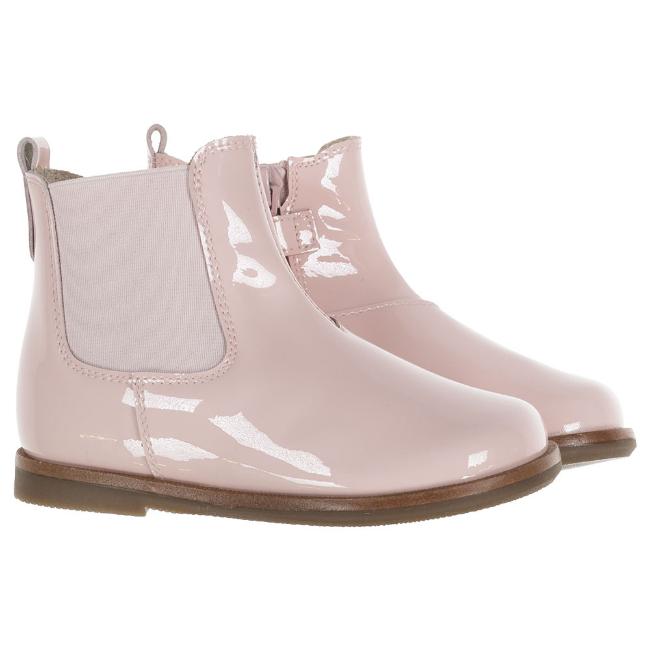 Picture of Panache Toddler Chelsea Boot With Inside Zip -  Strawberry Pink Patent