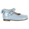 Picture of Panache Baby Girls High Back Bow Shoe - Pale Blue Patent