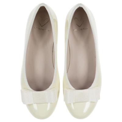 Picture of Panache Ballerina Bow Pump - Cream Patent