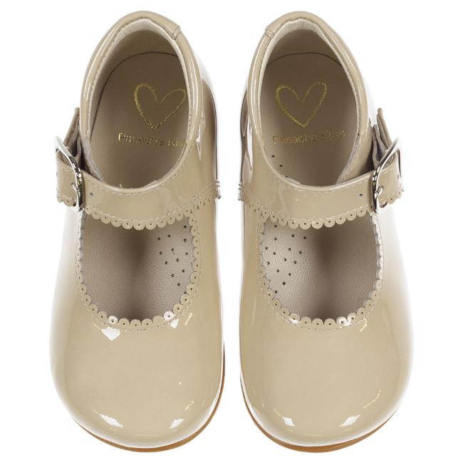 Picture of Panache Baby Girls High Back Shoe - Arena Beige Patent 