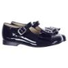 Picture of Panache Girls Double Bow Mary Jane Shoe - Navy Patent 