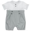 Picture of Coccode Baby Jacquard Romper - White Green