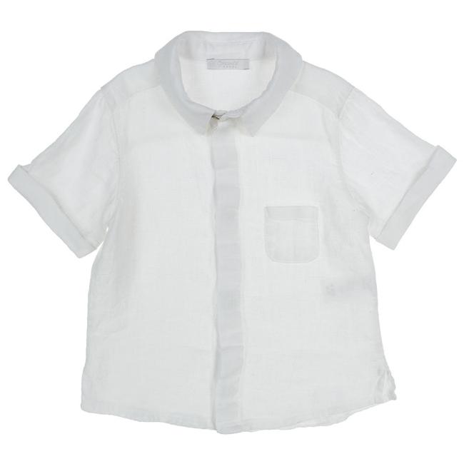 Picture of Coccode Boys Short Sleeve Linen Shirt - White 