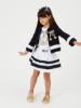 Picture of Monnalisa Girls Nautical Jersey Jacket - White