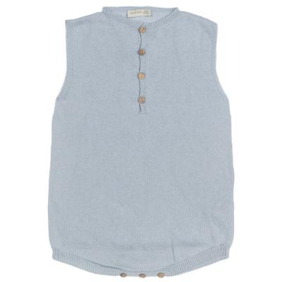 Picture of Wedoble Baby Knitted Cotton Sleeveless Shortie - Pale Blue