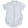 Picture of Wedoble Baby Boys Striped Cotton Romper - White Blue