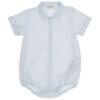 Picture of Wedoble Baby Boys Striped Cotton Romper - White Blue