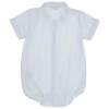 Picture of Wedoble Baby Boys Striped Cotton Romper - White Blue