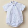 Picture of Wedoble Baby Boys Striped Cotton Romper - White Blue